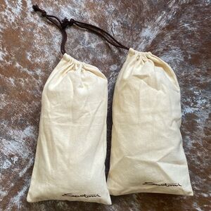 Santoni Cream Shoe dust Bags